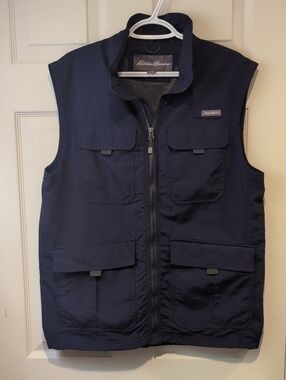 Eddie Bauer Men's Navy Blue Vest